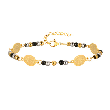 Stainless Steel Round Beads Bracelet