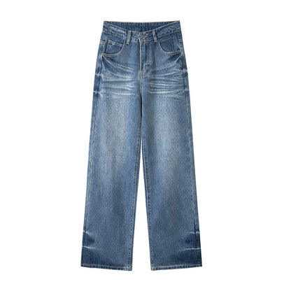 Straight Loose American Retro Wide Leg Jeans