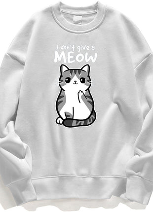 Cartoon Kitten Pattern Sweater