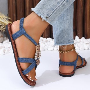 Simple Metal Decorative Sandals