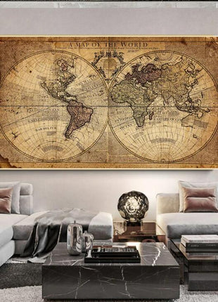 A Map of the World 100 x 150 cm