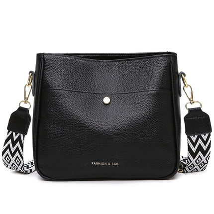 Cowhide Leather Casual Shoulder Messenger Bag