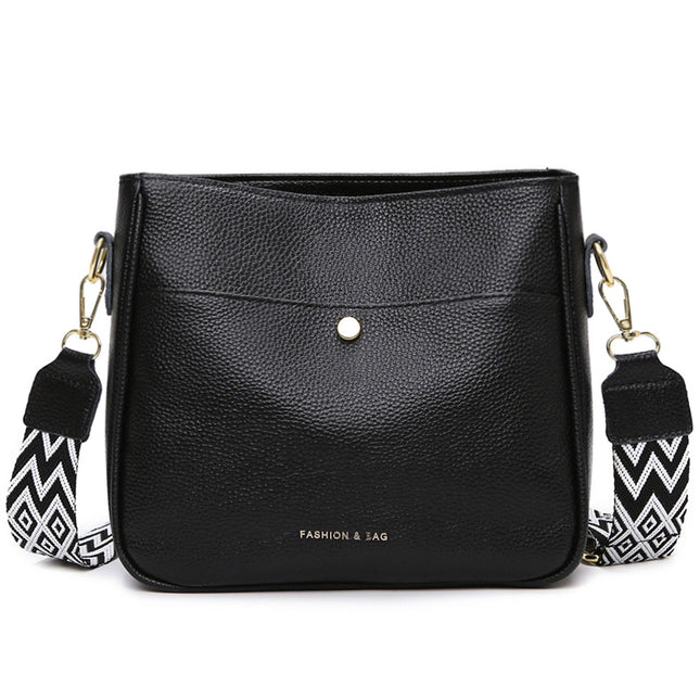 Cowhide Leather Casual Shoulder Messenger Bag