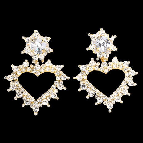 Luxury Heart Shape High-grade Exquisite Light Ear Clip