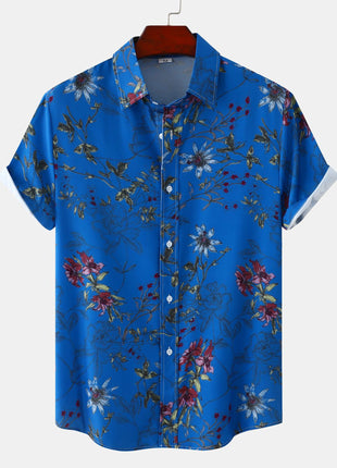 Floral Casual Short Sleeve Shirt
