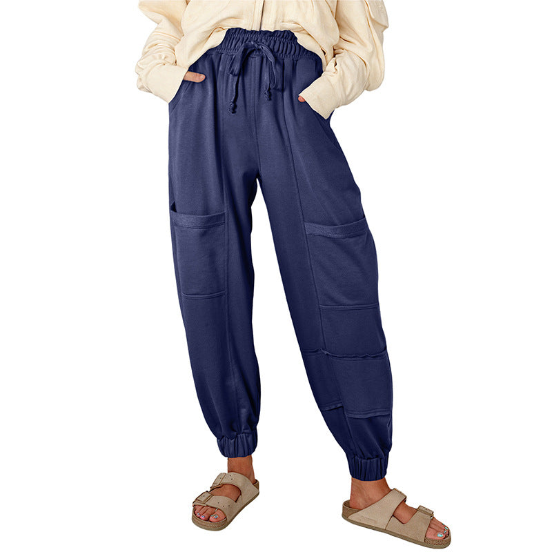 Versatile Multi-pocket Harem Pants