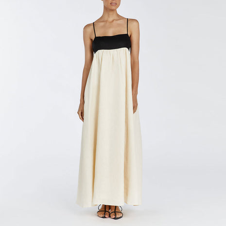 Cotton Linen Sleeveless Dress