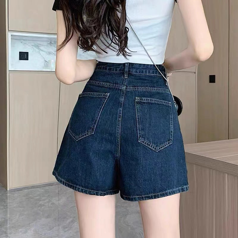 Denim Hip-wrapped Short Skirt