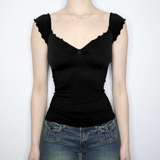 Lace Chest-shaped Waist-tight Exposed Back Short-sleeved Slimming Top