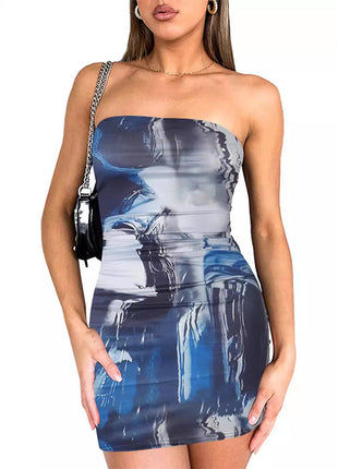 Chest Wrap Hip Elastic Tight Dress