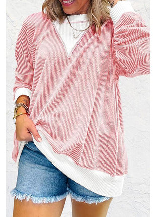 Round Neck Long Sleeve Pullover Sweater