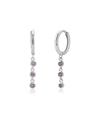 S925 Silver Zircon Stone Earrings