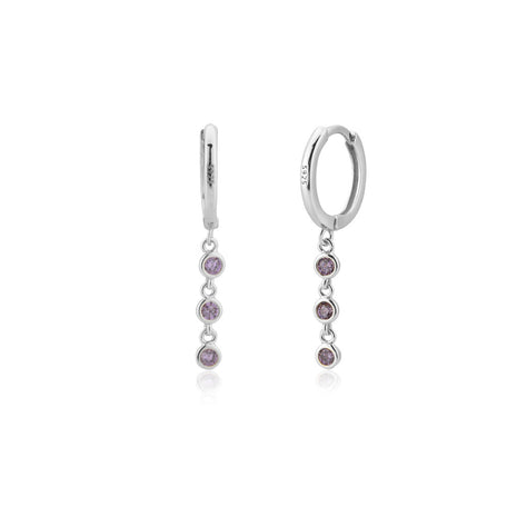 S925 Silver Zircon Stone Earrings