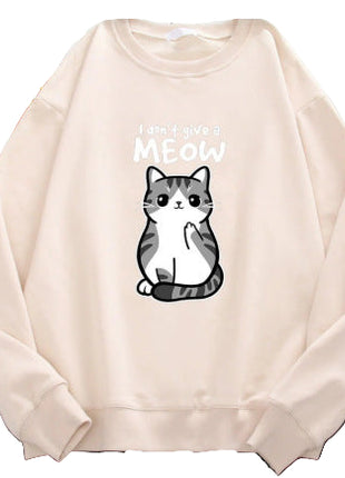 Cartoon Kitten Pattern Sweater