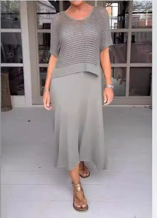 Ladies New Pure Knit Casual Suit