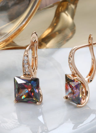 Natural Zircon Earrings