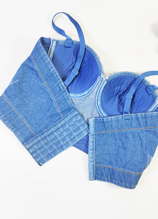 Cowboy One Piece Cup Strapless