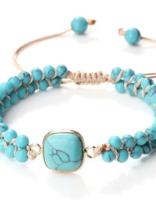 Natural Turquoise Beads Bracelet