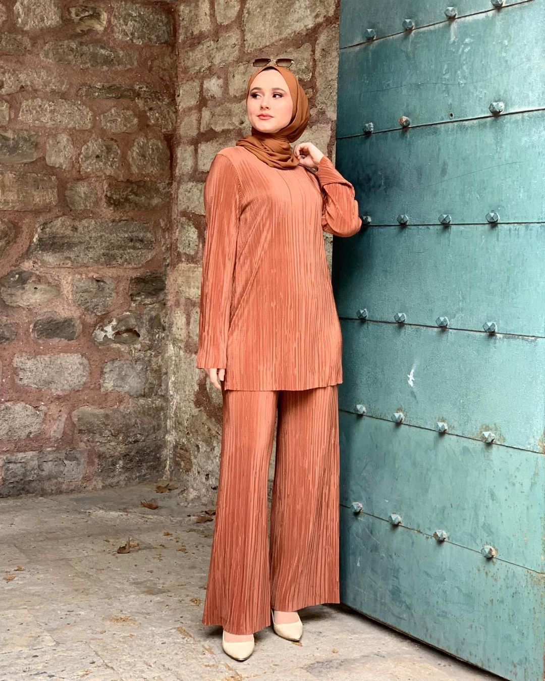 Ethnic Style Loose Casual Pleated Suit Set