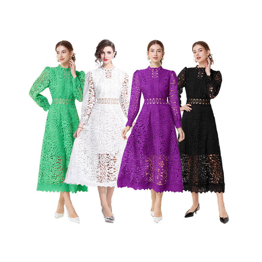 French Long Sleeves Dress