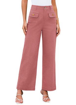 Business Casual Loose-fitting Trousers With Pockets