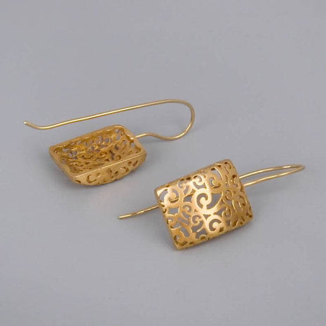 Hollow Alloy Design Earrings