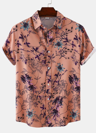 Floral Casual Short Sleeve Shirt