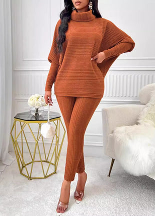 Casual Loose Long Sleeve Tight Pants Set