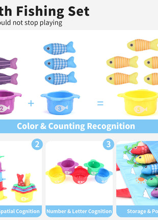 Baby Fishing Toys Three-dimensional Fabric Crawling Early Education Enlightenment