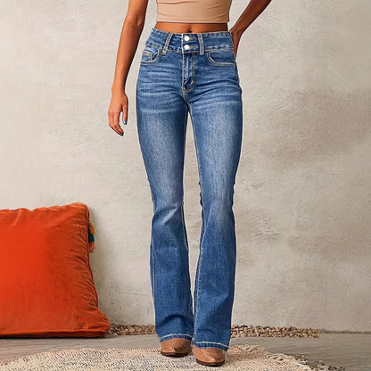 New Washed Street Skinny Retro Stretch Jeans