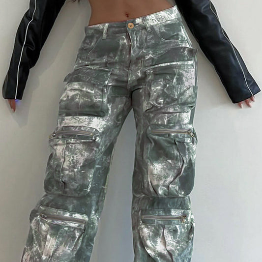 Camouflage Multi-pocket Cargo Pants