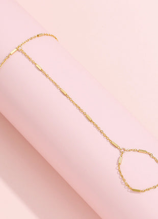 Beach Ring Integrated Chain Bracelet