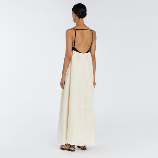 Cotton Linen Sleeveless Dress