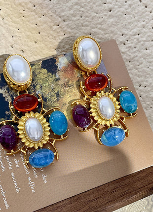 Four Crystal Earrings