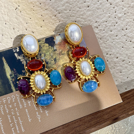 Four Crystal Earrings