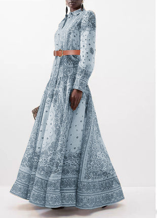 Single-breasted Positioning Dress