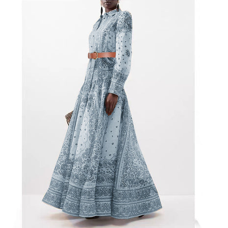 Single-breasted Positioning Dress