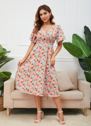 Chiffon Backless Bohemian Dress