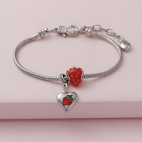 Sweet Cute Love Strawberry Bracelet