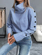 Striped Urban Casual Thin Long-sleeved Shirt