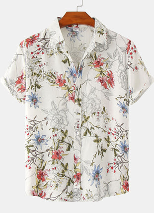Floral Casual Short Sleeve Shirt