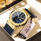 952 Gold Shell Blue Surface