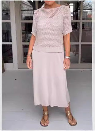 Ladies New Pure Knit Casual Suit