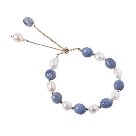 Blue Avent Freshwater Crystal Pearl Bracelet