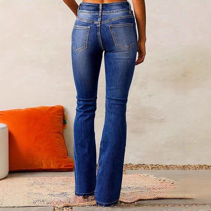 New Washed Street Skinny Retro Stretch Jeans