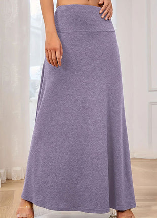 Fashionable Knitted Solid Skirt