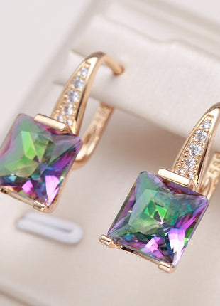 Natural Zircon Earrings