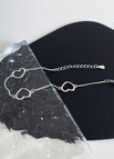 Three Hollow Heart Bracelet