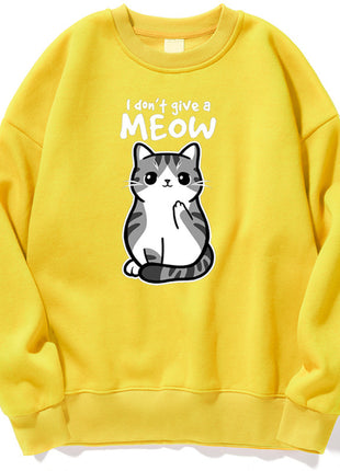 Cartoon Kitten Pattern Sweater