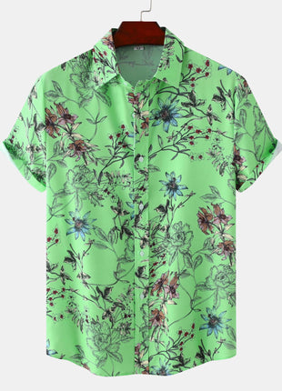 Floral Casual Short Sleeve Shirt